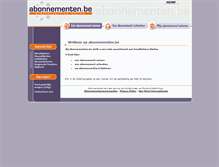 Tablet Screenshot of abonnementen.be